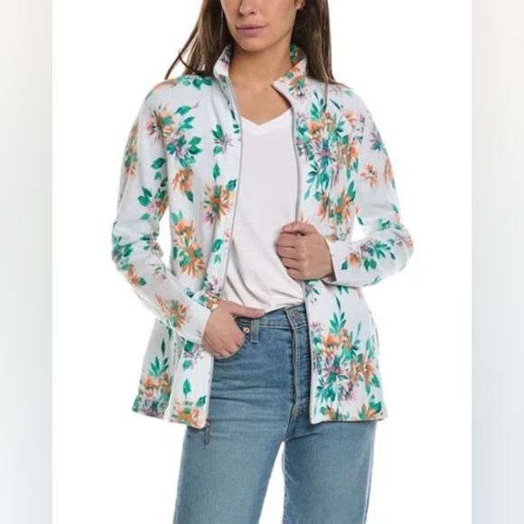 Tommy Bahama Jackets & Blazers - NWT Tommy Bahama Aruba Joyful Bloom Full Zip Sweatshirt Jacket S